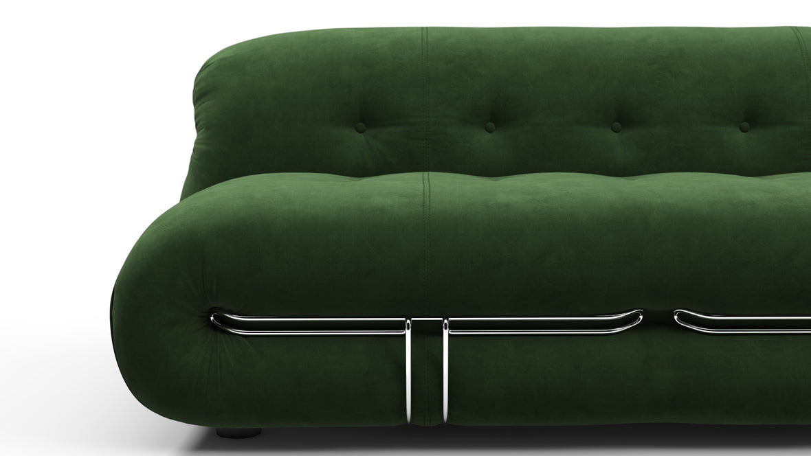 Soriana - Soriana Three Seater Sofa, Tarragon Suede