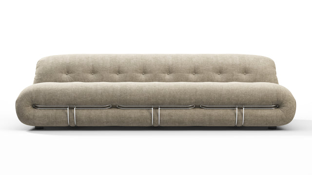 Soriana - Soriana Three Seater Sofa, Beige Gray Chenille