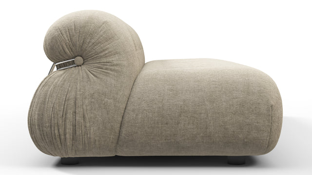 Soriana - Soriana Three Seater Sofa, Beige Gray Chenille