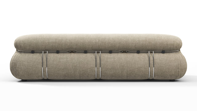 Soriana - Soriana Three Seater Sofa, Beige Gray Chenille