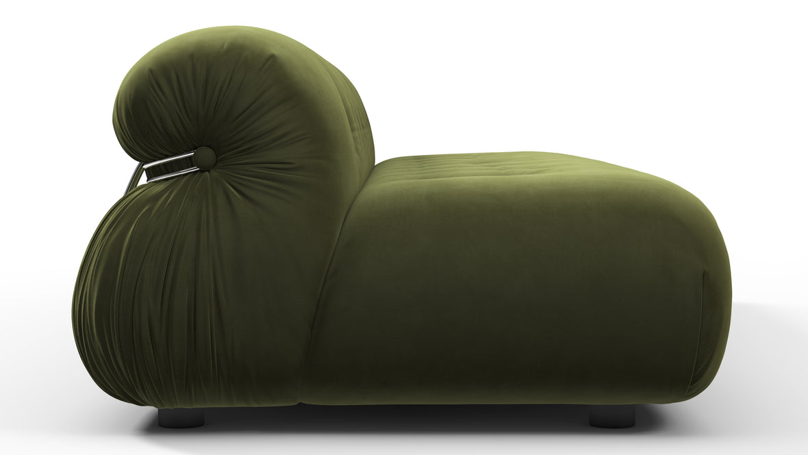 Soriana - Soriana Three Seater Sofa, Thyme Luxe Velvet