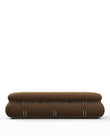 3 Seaters Soriana Three Seater Sofa, Brown Vegan Suede