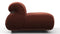 Soriana - Soriana Lounge Chair, Burgundy Velvet