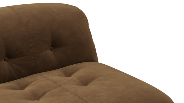 Soriana - Soriana Lounge Chair, Brown Vegan Suede