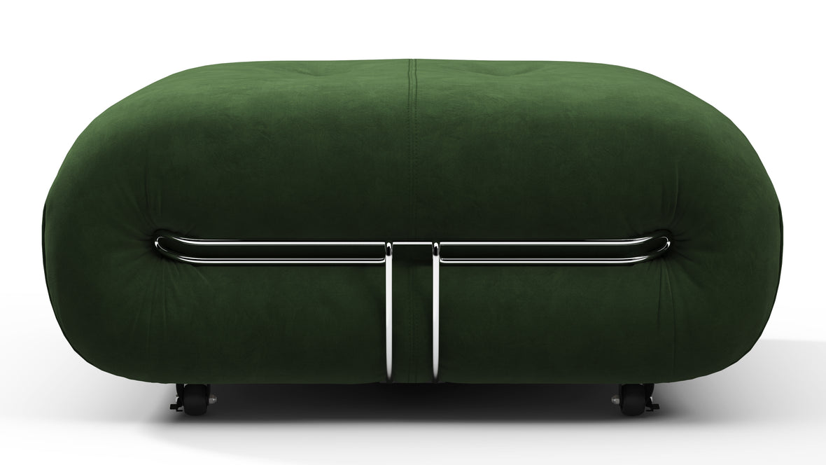 Soriana - Soriana Ottoman, Tarragon Suede