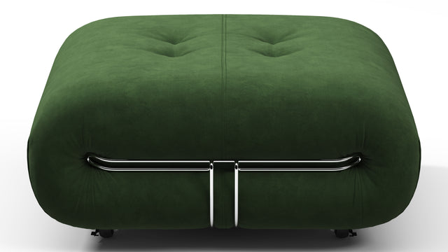 Soriana - Soriana Ottoman, Tarragon Suede