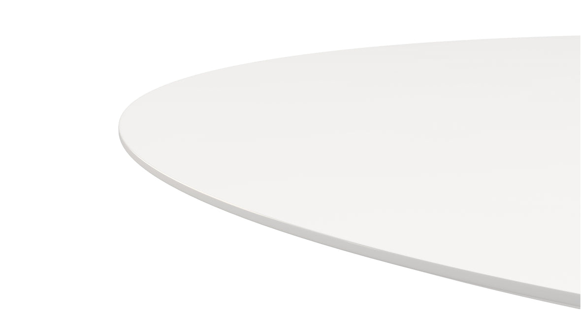 Aarhus - Aarhus Round Dining Table, White Lacquer, 47