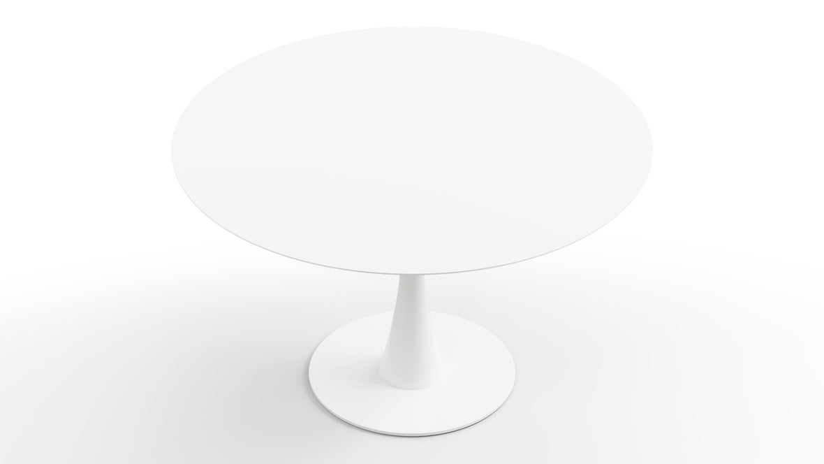 Aarhus - Aarhus Round Dining Table, White Lacquer, 47