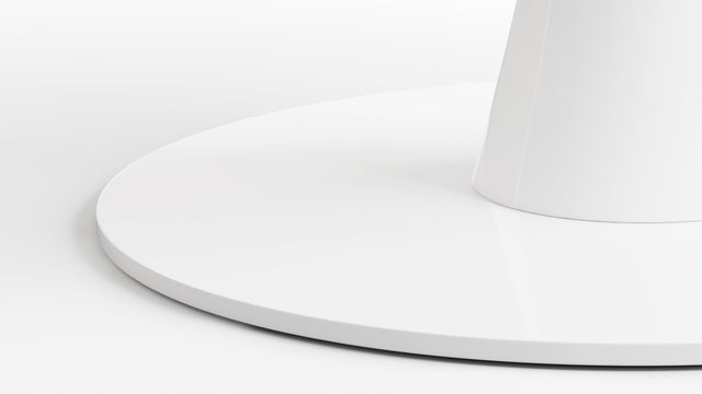 Aarhus - Aarhus Round Dining Table, White Lacquer, 47