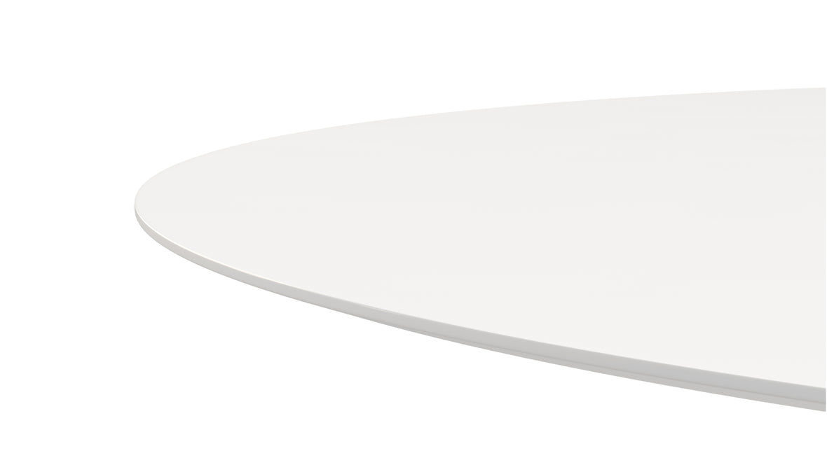 Aarhus - Aarhus Oval Dining Table, White Lacquer, 67