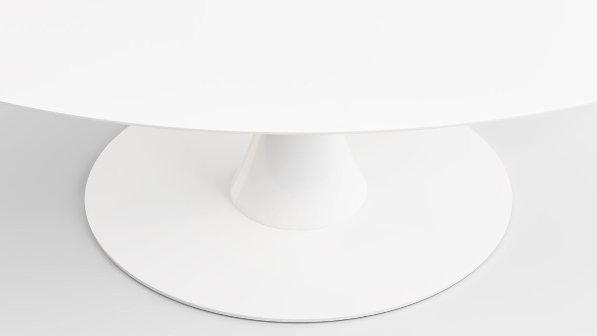 Aarhus - Aarhus Oval Dining Table, White Lacquer, 67