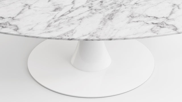 Aarhus - Aarhus Oval Dining Table, Carrara Marble, 77
