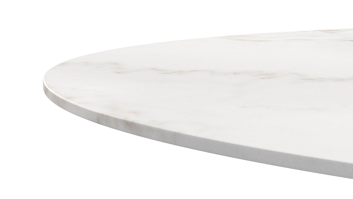 Aarhus - Aarhus Oval Dining Table, Calacatta Marble, 77