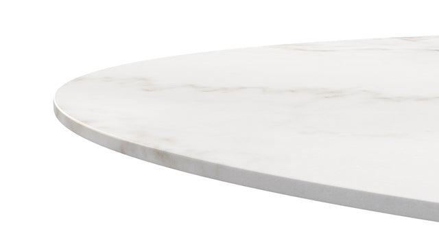 Aarhus - Aarhus Oval Dining Table, Calacatta Marble, 77