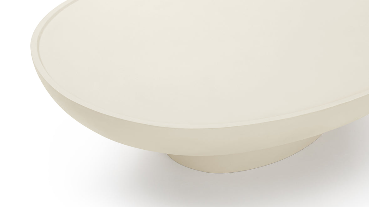 Aura - Aura Outdoor Coffee Table, Alabaster Concrete