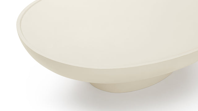 Aura - Aura Outdoor Coffee Table, Alabaster Concrete