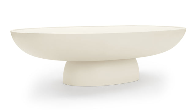 Aura - Aura Outdoor Coffee Table, Alabaster Concrete