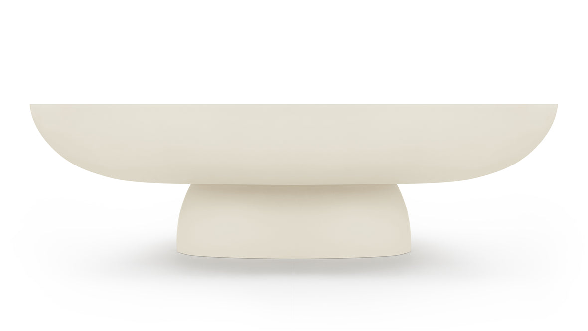 Aura - Aura Outdoor Coffee Table, Alabaster Concrete