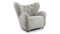 Tired Man - Tired Man Lounge Chair, Soft Gray Luxe Sheepskin