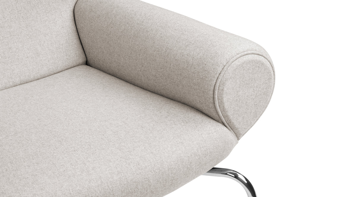 Toro - Toro Chair, Wheat Gray Cashmere Wool