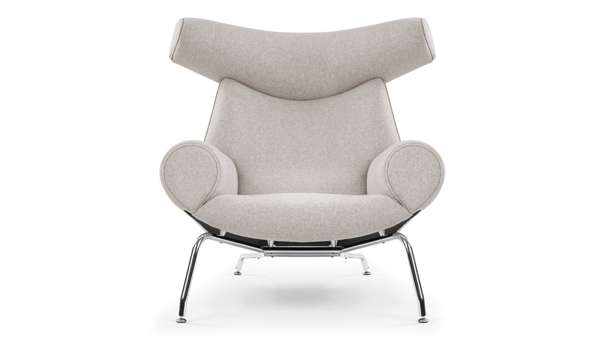 Toro - Toro Chair, Wheat Gray Cashmere Wool