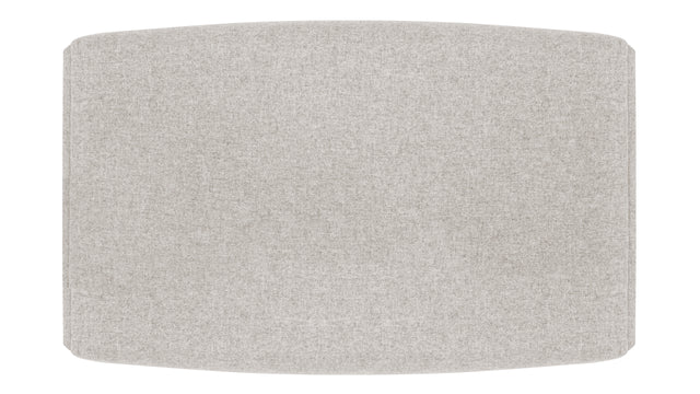 Toro - Toro Ottoman, Wheat Gray Cashmere Wool