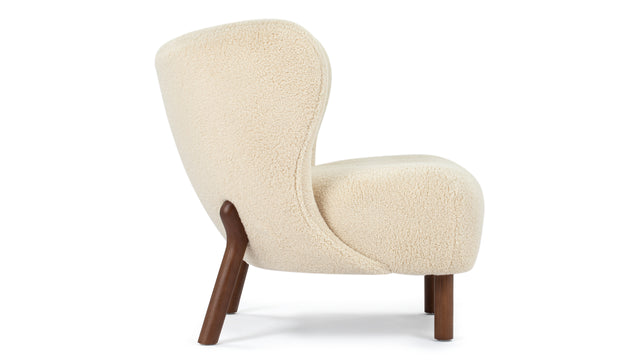 Petra - Petra Chair,  White Short Hair Sherpa