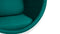 Ball - Ball Chair, Deep Sea Green Wool and White