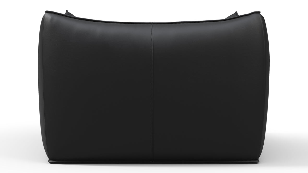 Leandro - Leandro Lounge Chair, Vintage Black Vegan Leather