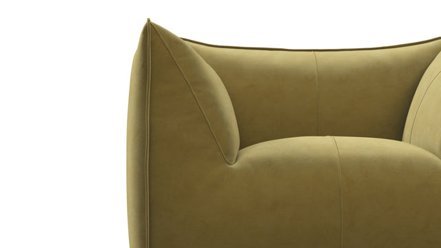 Leandro - Leandro Lounge Chair, Olive Gold Velvet