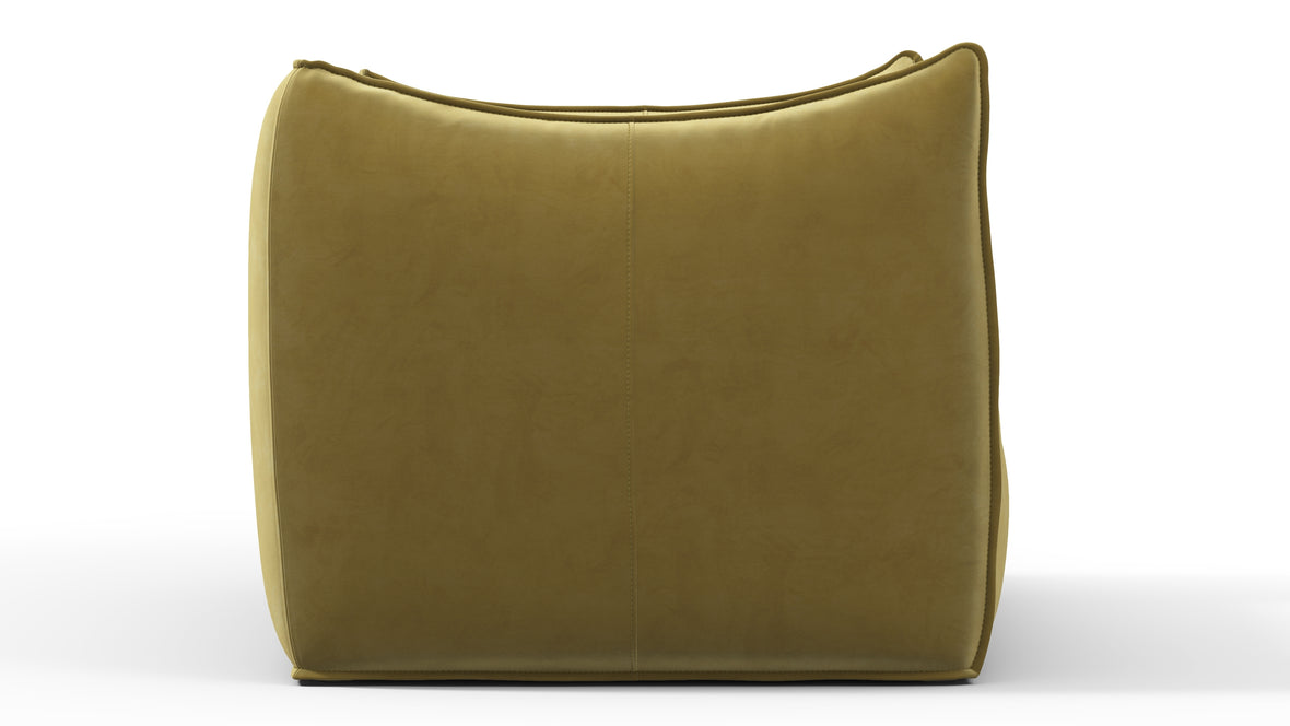 Leandro - Leandro Lounge Chair, Olive Gold Velvet