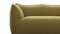 Leandro - Leandro Two Seater Sofa, Olive Gold Velvet