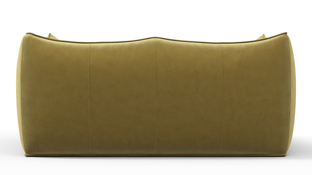 Leandro - Leandro Two Seater Sofa, Olive Gold Velvet