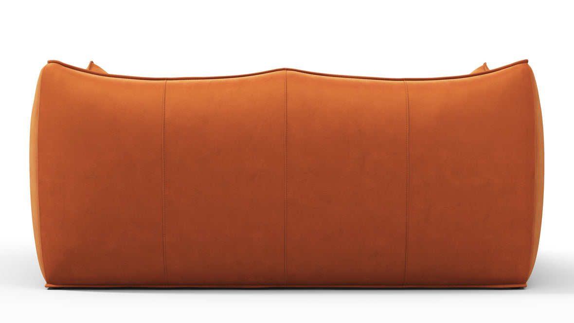 Leandro - Leandro Two Seater Sofa, Apricot Velvet