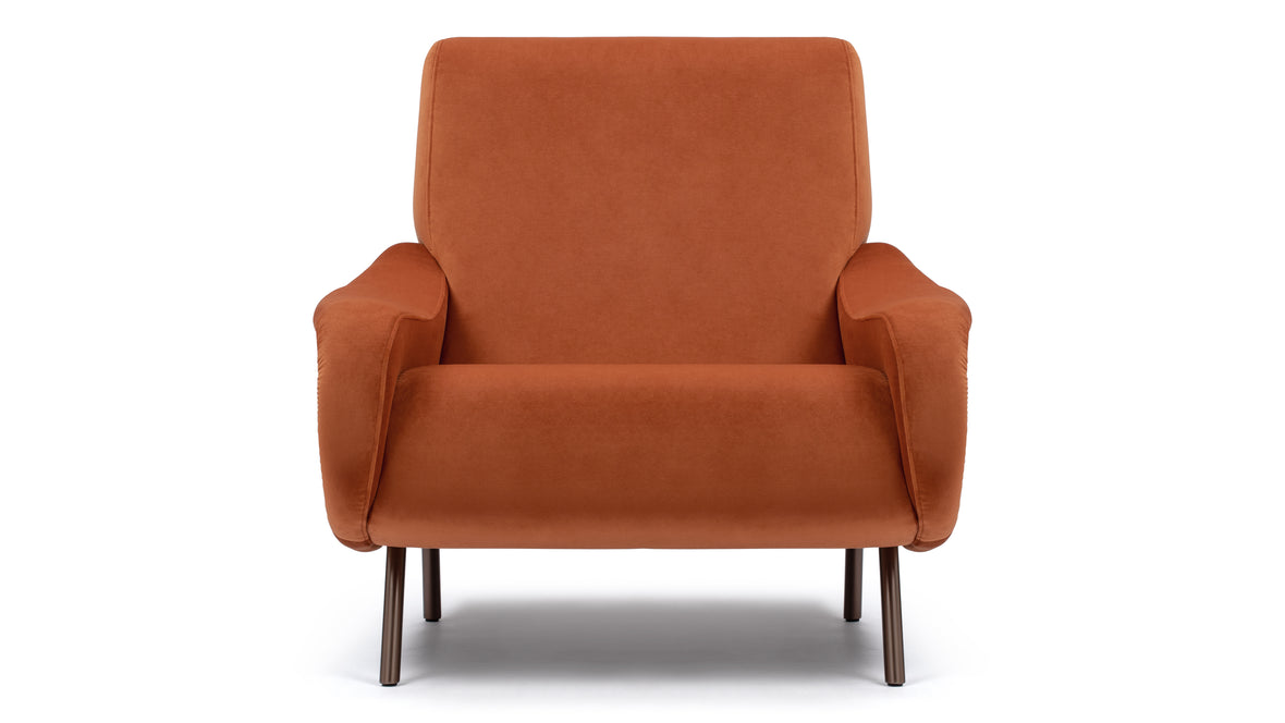 Lady - Lady Armchair, Apricot Velvet