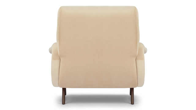 Lady - Lady Armchair, Ecru Velvet