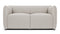 Casa - Casa Loveseat, Wheat Gray Cashmere Wool