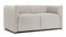 Casa - Casa Loveseat, Wheat Gray Cashmere Wool