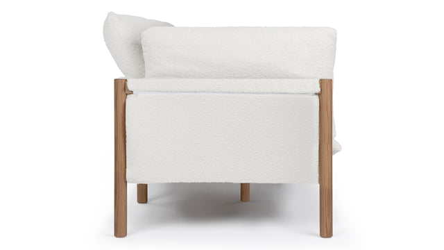 Coombe - Coombe Sofa, Eggshell Boucle and Oak