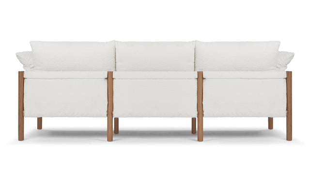 Coombe - Coombe Sofa, Eggshell Boucle and Oak