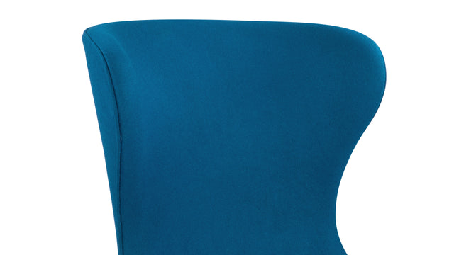 Islay - Islay Wingback Chair, Indigo Blue Wool