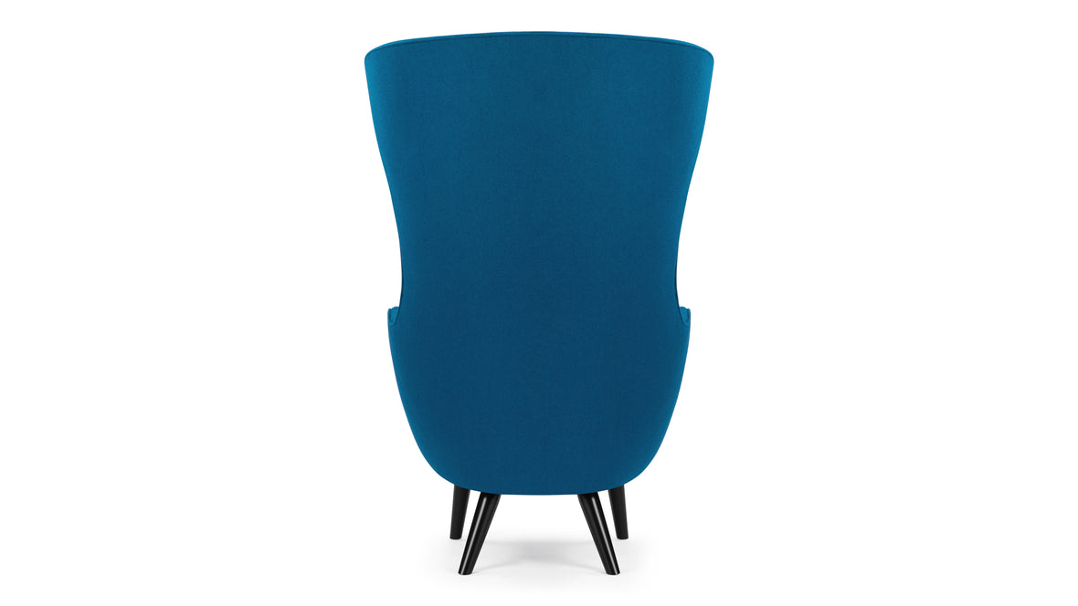 Islay - Islay Wingback Chair, Indigo Blue Wool