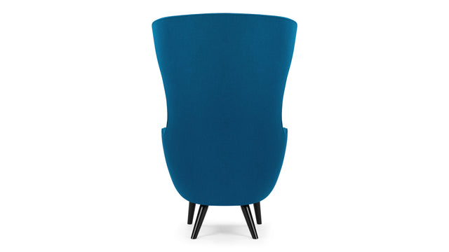 Islay - Islay Wingback Chair, Indigo Blue Wool