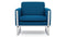 CH101 - CH101 Armchair, Indigo Blue Wool