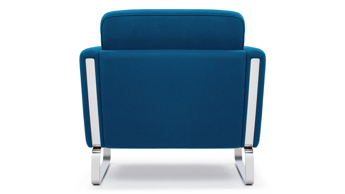 CH101 - CH101 Armchair, Indigo Blue Wool