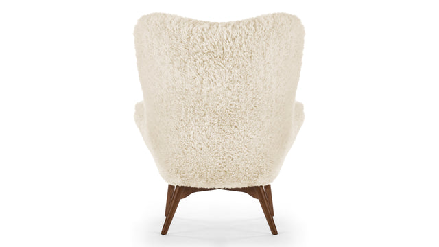 Silhouette - Silhouette Armchair, White Long Hair Sherpa