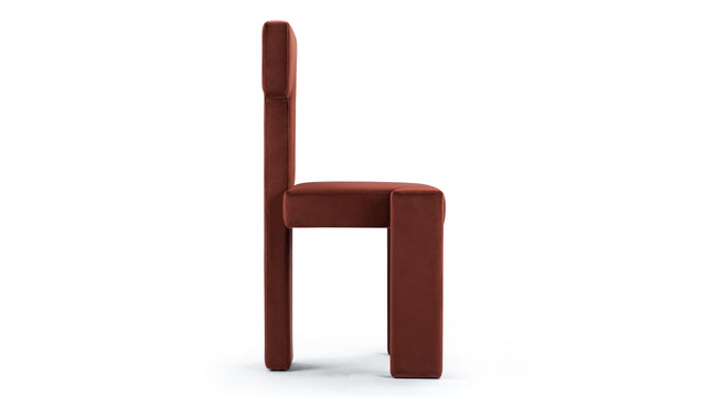 Vesper - Vesper Side Chair, Cinnamon Velvet