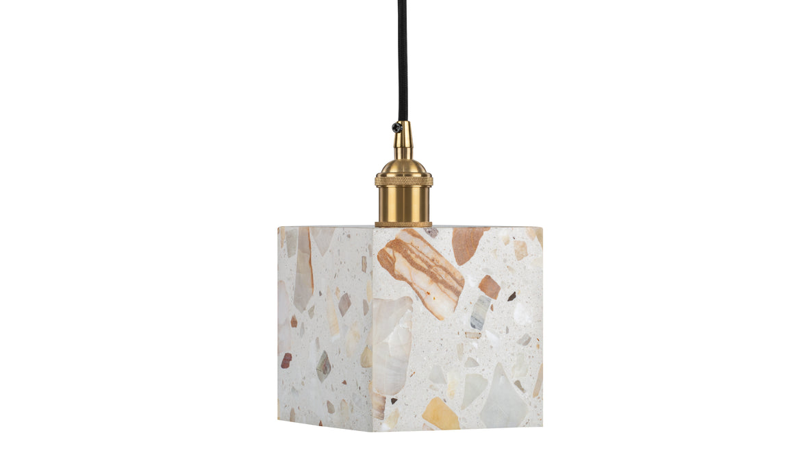 Juno - Juno Square Ceiling Light, Terrazzo