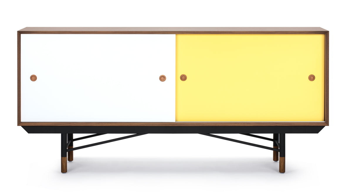 Finn Juhl - Finn Juhl Credenza, Walnut and Yellow