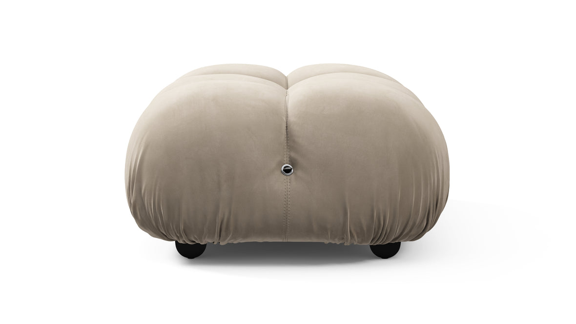 Belia - Belia Ottoman, Greige Velvet